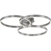 Paul Neuhaus Plafonnier à LED 6233-55 acier, 48 W, 5000 lm, CCT