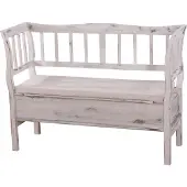 MCW Banc H207 Compartiment de rangement look shabby