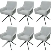 Mendler Chaise de salle à manger -L91 (lot de 6)