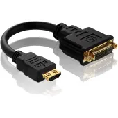 PureLink Basic+ câble adaptateur HDMI / DVI, plaqué or, HDMI mâle