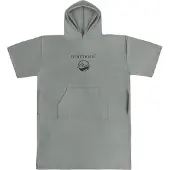 Normani Peignoir court 'Siargao' gris / noir