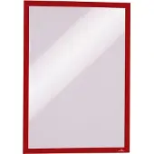 Durable Cadre d'affichage magnétique DURAFRAME MAGNETIC , format A3, rouge, 5 p.