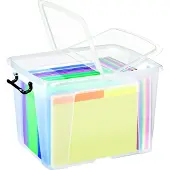 Cep Smart Box HW674 CLR Boîte de rangement poignées de transport à pince 40 litres transparente (39.50 cm, 40 l, 1x)