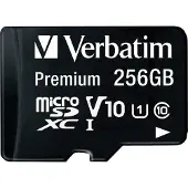 Verbatim Premium U1 256 Go MicroSDXC UHS-I Classe 10