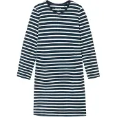 Schiesser Chemise de nuit 'Casual Essentials' bleu foncé / blanc