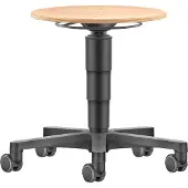BIMOS Tabouret Allround , réglable en hauteur, roulettes doubles, bois de hêtre stratifié