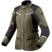 REV'IT! Veste de moto en textile Revit Voltiac 3 H2O pour femme, vert/gris, taille 42