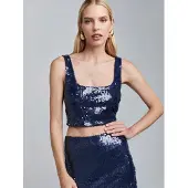 BWLDR Haut 'Anne' bleu marine