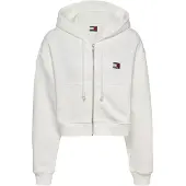 Tommy Hilfiger Dw0dw21355 Full Zip Sweatshirt Blanc XL Femme