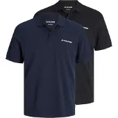 Jack & Jones T-Shirt bleu foncé / noir / blanc