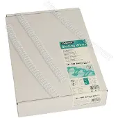 Fellowes Baguettes à relier en métal , format 10 mm, 100 p., pour perforelieuses à baguette métal 34 trous, blanc, 100