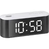 Trevi EC 883 BL Réveil numérique noir, blanc