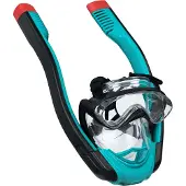 Bestway Masque de Plongée Complet avec Tuba pour Adultes Flowtech Taille S-M avec Vision Complète à 180