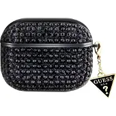 GUESS Gua3Hdgtpk Airpods 3 Cover Czarny/Black Rhinestone Triangle Charm