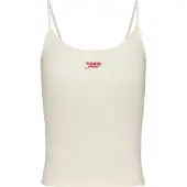 Tommy Hilfiger Script Strappy Sleeveless T-shirt Blanc L Femme