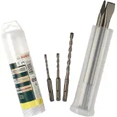 Bosch Set 5 pièces - 2 burins et 3 forets pour Perforateur SDS plus