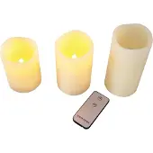 PBS Austria Set de bougies LED crème (3x)