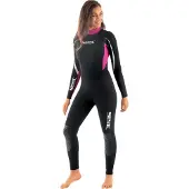 Seac Sub Combinaison de Plongée - Relax Dame 2,2 mm - Noir/Rose - - XS - Xtra Small - Combinaison de Plongée