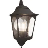 Elstead Lighting Applique d'extérieur Chapel noire 1xE27x60W en aluminium, dimensions : 41x22x14 cm, IP44, Elstead