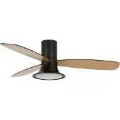 Beacon Ventilateur noir avec lampe Flusso Ø132cm