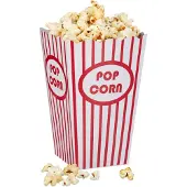 Relaxdays Sacs à pop-corn 48 pièces (48 pcs)