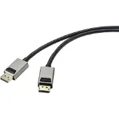 Speaka Professional Câble De Raccordement Displayport Fiche Mâle Displayport, Fiche Mâle Displayport 1.00 M Noir Sp-951