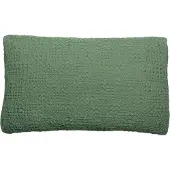 Vivaraise Housses de coussins STONEWASHED TANA - Vert - 40x65 cm