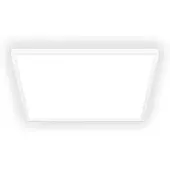Briloner Tava LED Plafonnier, lumière indirecte, plat, lumière blanc neutre, blanc, 56 x 56 x 3 cm