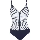 Sunflair Maillot de bain bleu foncé / blanc