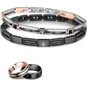 Maserati Jm223atz 21 Cm Bracelet Argenté Homme