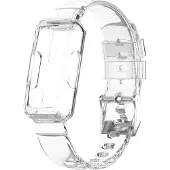 Cover-Discount Fitbit Inspire 3 - Bracelet sport avec protection d'écran transparente (Silicone), Sangles de montre, Transparent