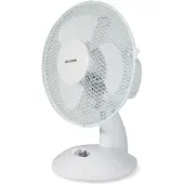 Volteno Ventilateur de table, ventilateur sur pied, silencieux, puissant, hélice blanche, diamètre 23 cm