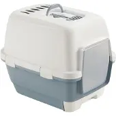 Zolux Kerbl Katzentoilette Cathy Clever & Smart blau/weiß, L x B x H 58 x 45 x 48 cm