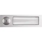 Elcom Bouton-poussoir d'appel AV3 Porte-nom rétro-éclairé. EB Alu (Filaire)