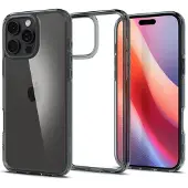 Spigen Ultra Hybrid iPhone 16 Pro espace cristal ACS08123 (Apple iPhone 16 Pro), Coque pour téléphone portable, Gris, Transparent