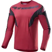 Alpinestars Maillot De Course A-Supra Burgundy, Taille: XXL
