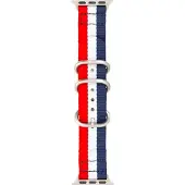 BigBen Interactive Bracelet Apple Watch 38-40-41mm Nato 138 à 205mm Boucle Argent Bigben