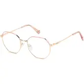 Polaroid Lunettes de Vue PLD D555 52/18/145 Gold pink Metal frames WOMAN PLD D555