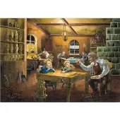 Pappnoptikum Atelier de Noël des Monts Métallifères : calendrier de l'Avent, style rétro, en papier