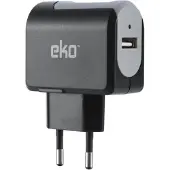 EKO , Chargeur secteur USB universel 1A, noir