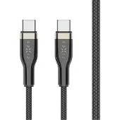 FIXED Câble USB-C vers USB-C, 100W 0,5m, Braided Cable, noir