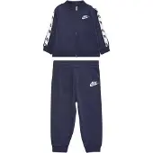Nike Kids Full Zip With Logo Tap Long Sleeve Set Bleu 24 Months Enfants