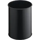 Durable Corbeille à papier Atlanta, 15 l, noire, Poubelle, Noir