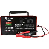 GEKO Chargeur de batterie de voiture avec démarrage 6/12V, 100A (100 A, 12V, 24V)