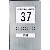 M-E MODERN-ELECTRONICS Interphone-portier filaire Unité extérieure ADV 110.1 EG 1 maison familiale inox (ADV 110.1 EG)