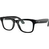 Ray-Ban RW4008 Meta Wayfarer noir brillant/clair