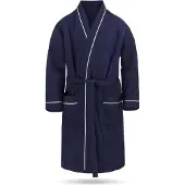 Normani Peignoir court 'Bali' marine / blanc