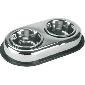 Kerbl Gamelle Inox Duo 450 Ml Mixte Argenté
