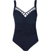 Sunflair Maillot de bain bleu foncé / blanc