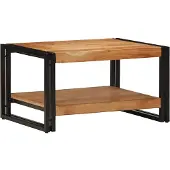vidaXL Table basse 70x50x38 cm en bois massif d'acacia
